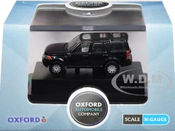 Land Rover Discovery 4 RHD (Right Hand Drive) Santorini Black 1/148 (N) Scale Diecast Model Car by Oxford Diecast