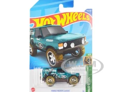 Land Rover Range Rover Classic Teal with White Graphics Hot Wheels Expedition Mud Studs Series Diecast Model Car Hot Wheels HHF26