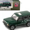 Land Rover Range Rover Classic LSE RHD Right Hand Drive Green with Sunroof with Extra Wheels 1/64 Diecast Model Car BM Creations 64B0182