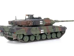 Leopard 2A6 Main Battle Tank Green Camouflage Ukrainian Army Armor Premium Series 1/72 Diecast Model Panzerkampf 12173PD