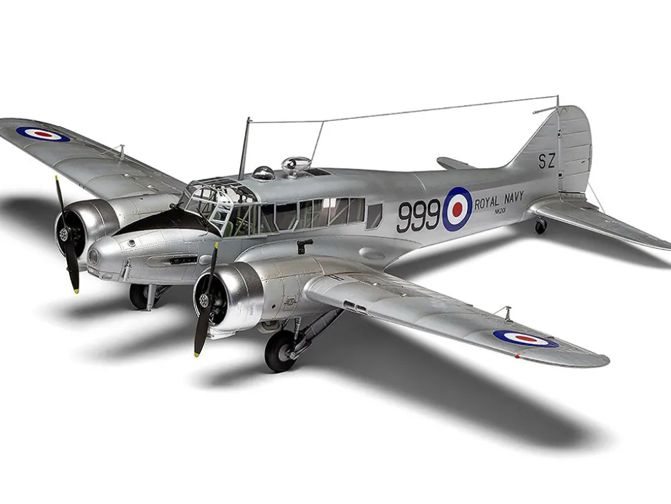Level 3 Model Kit Avro Anson Mk.I Aircraft with 3 Scheme Options 1/48 Plastic Model Kit by Airfix