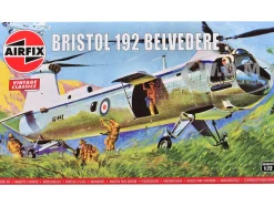 Level 2 Model Kit Bristol 192 Belvedere Helicopter with 2 Scheme Options 1/72 Plastic Model Kit by Airfix