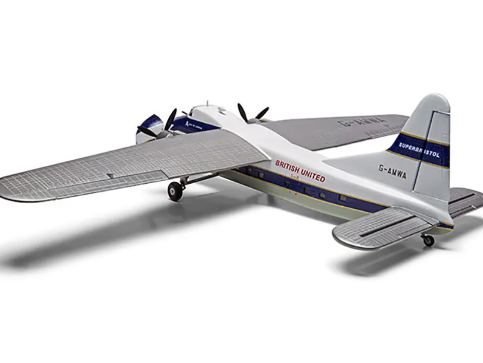Level 2 Model Kit Bristol Superfreighter Freighter Aircraft "British United Air Ferries (BUAF)" 1/72 Plastic Model Kit by Airfix