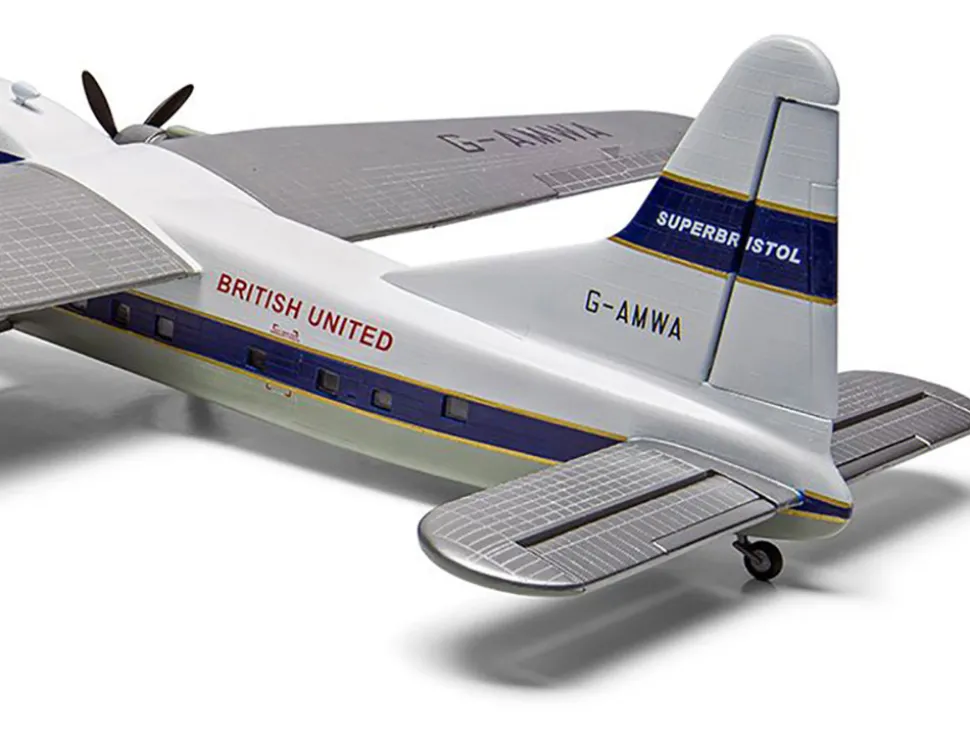 Level 2 Model Kit Bristol Superfreighter Freighter Aircraft "British United Air Ferries (BUAF)" 1/72 Plastic Model Kit by Airfix