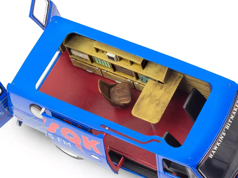 Level 3 Model Kit 1977 GMC "WSQK Squawk" Van "Stranger Things" (2016-2025) TV Series 1/25 Scale Model by Revell