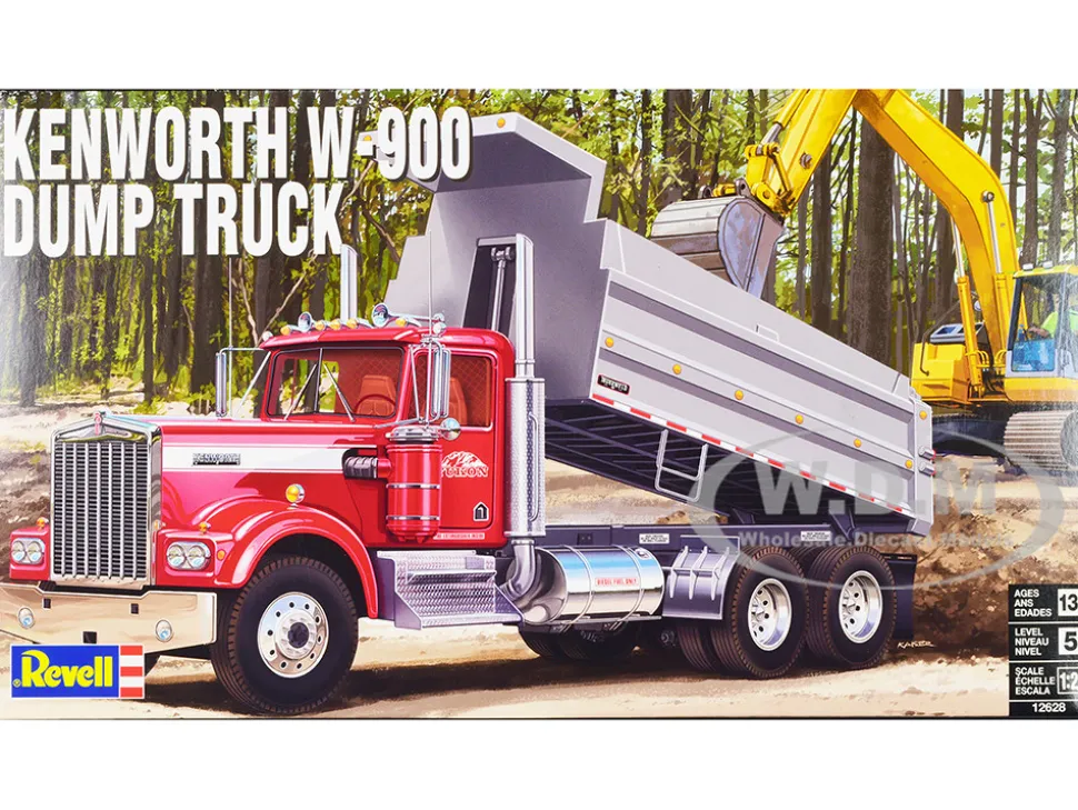 Level 5 Model Kit Kenworth W 900 Dump Truck 1/25 Scale Model Revell 12628
