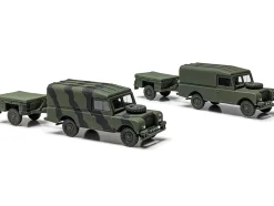 Level 1 Model Kit Land Rover LWB (Hard Top) Truck and Trailer with 2 Scheme Options 1/76 Plastic Model Kit by Airfix