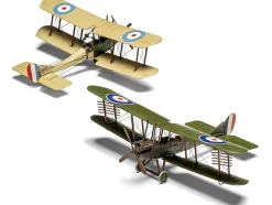Level 2 Model Kit Royal Aircraft Factory BE2c Aircraft with 2 Scheme Options 1/72 Plastic Model Kit by Airfix