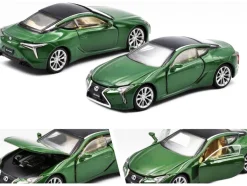 Lexus LC500 Nori Green Metallic Black Top Limited Edition 1200 pieces 1/64 Diecast Model Car Era Car LS21LCRN60