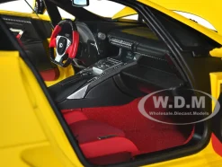 Lexus LFA Pearl Yellow Red Black Interior 1/18 Model Car Autoart 78854