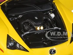 Lexus LFA Pearl Yellow Red Black Interior 1/18 Model Car Autoart 78854