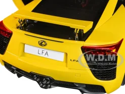 Lexus LFA Pearl Yellow Red Black Interior 1/18 Model Car Autoart 78854