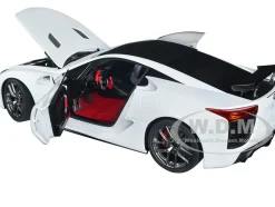 Lexus LFA Whitest White Carbon Top 1/18 Model Car Autoart 78851