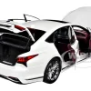 Lexus LS500h Sonic White Metallic Crimson Black Interior 1/18 Model Car Autoart 78866