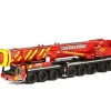 Liebherr LTM 1500-8.1 Neeb Schuch Mobile Crane Red Yellow 1/50 Diecast Model WSI Models 01-1626