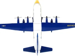 Lockheed C 130 Hercules Transport Aircraft Fat Albert Blue Angels 1/200 Diecast Model Airplane Postage Stamp PS5330-2