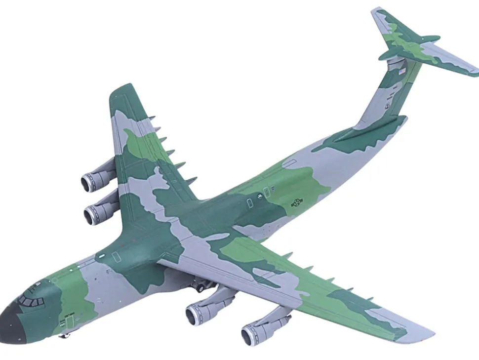 Lockheed C-5M Super Galaxy Transport Aircraft "New York Air National Guard, 105th Airlift Wing, Stewart Air National Guard Base" United States Air Force (68-0226) Green Camouflage "Gemini Macs" Series 1/400 Diecast Model Airplane by GeminiJets