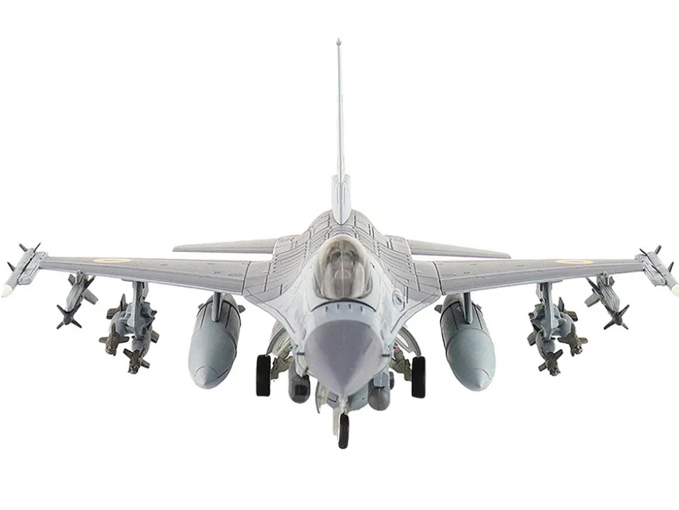 Lockheed F-16AM Fighting Falcon Fighter Aircraft "UA24-3596, Pylon Integrated Dispenser System Plus" (2024) Ukrainian Air Force "Air Power Series" 1/72 Diecast Model by Hobby Master