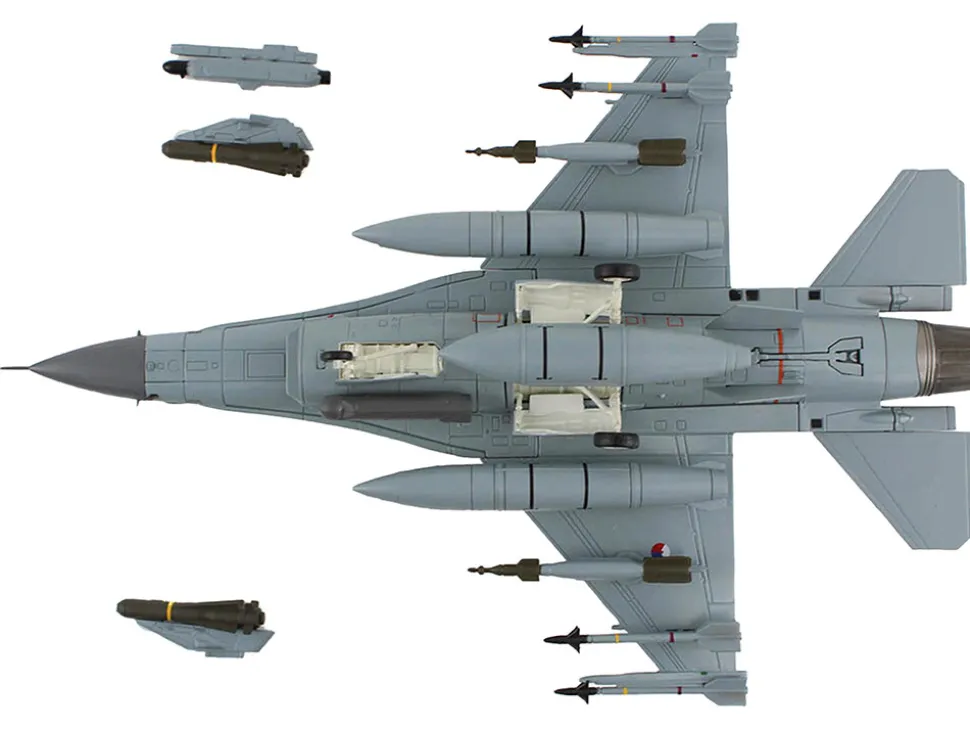 Lockheed F-16AM Fighting Falcon Fighter Aircraft "313 Squadron, Afghanistan" (2008) Royal Netherlands Air Force (RNLAF) "Air Power Series" 1/72 Diecast Model by Hobby Master
