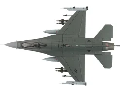 Lockheed F-16C Fighting Falcon Fighter Aircraft "88-0545, 138th Fighter Wing, Oklahoma Air National Guard" (2024) United States Air Force "Air Power Series" 1/72 Diecast Model by Hobby Master