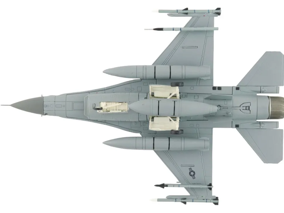Lockheed F-16D Fighting Falcon Fighter Aircraft "85-1572, Edwards Air Force Base" (2024) United States Air Force "Air Power Series" 1/72 Diecast Model by Hobby Master