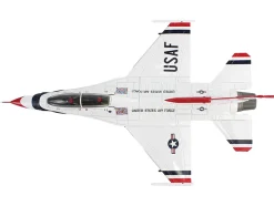 Lockheed F-16D Fighting Falcon Fighter Aircraft "No.7, Thunderbirds, Nellis Air Force Base" (2017) United States Air Force "Air Power Series" 1/72 Diecast Model by Hobby Master