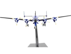Lockheed L 1049G Super Constellation Commercial Aircraft Blue Angels United States Navy 1/300 Diecast Model Airplane Postage Stamp PS5806-2