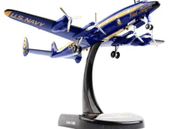 Lockheed L 1049G Super Constellation Commercial Aircraft Blue Angels United States Navy 1/300 Diecast Model Airplane Postage Stamp PS5806-2