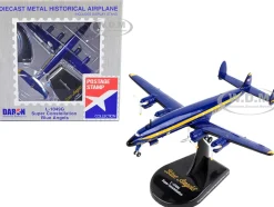 Lockheed L 1049G Super Constellation Commercial Aircraft Blue Angels United States Navy 1/300 Diecast Model Airplane Postage Stamp PS5806-2