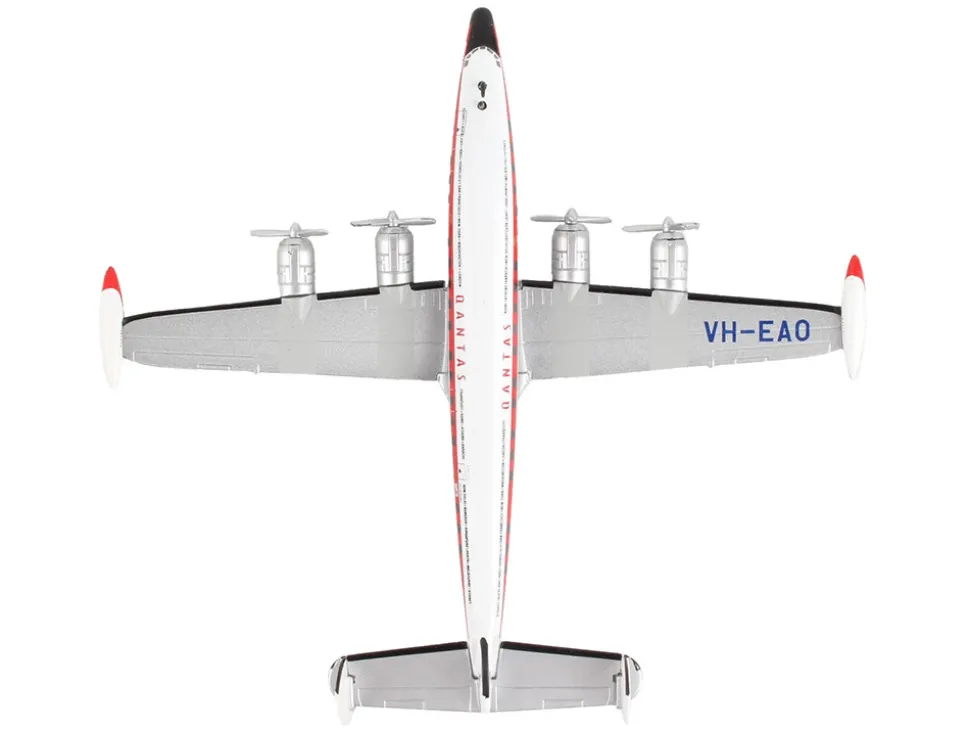 Lockheed L 1049G Super Constellation Commercial Aircraft Qantas Airways 1/300 Diecast Model Airplane Postage Stamp PS5806-4