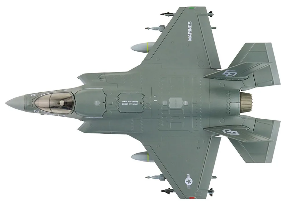 Lockheed Martin F-35B Lightning II Aircraft (Beast Mode) "170533, VMFA-533 Hawks" (2025) United States Marine Corps "Air Power Series" 1/72 Diecast Model by Hobby Master