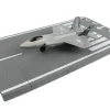 Lockheed Martin F 35 Lightning II Aircraft Gray Joint Strike Fighter with Runway Section Diecast Model Airplane Runway24 RW170