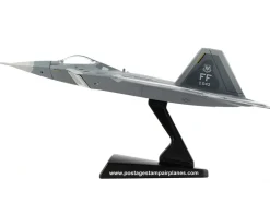 Lockheed Martin F 22 Raptor Fighter Aircraft United States Air Force 1/145 Diecast Model Airplane Postage Stamp PS5382-1