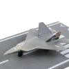 Lockheed Martin F 22 Raptor Stealth Aircraft Gray United States Air Force YF 22 with Runway Section Diecast Model Airplane Runway24 RW145