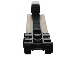 Low Boy Flatbed Trailer Black 1/87 (HO) Plastic Model Car by HO Logistics