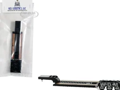 Low Boy Flatbed Trailer Black 1/87 (HO) Plastic Model Car by HO Logistics