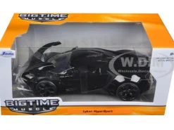 Lykan Hypersport Glossy Black 1/24 Diecast Model Cars Jada 98074