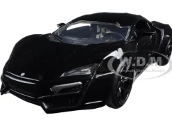 Lykan Hypersport Glossy Black 1/24 Diecast Model Cars Jada 98074