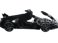 Lykan Hypersport Glossy Black 1/24 Diecast Model Cars Jada 98074