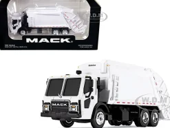 Mack LR with McNeilus Rear Load Refuse Body White 1/87 Diecast Model First Gear 80-0351