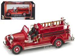 1935 Mack Type 75BX Fire Engine Red 1/43 Diecast Model Car Road Signature 43001