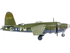 Martin B-26B Marauder Bomber Aircraft "QQQQ, 556th Bomb Squadron, 387th Bomb Group" United States Army Air Forces (1943) "Planes of World War II" Series 1/144 Diecast Model Airplane by Luppa