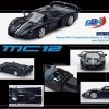 Maserati MC12 Stradale Blue Metallic with White Stripe 1/64 Diecast Model Car by BBR