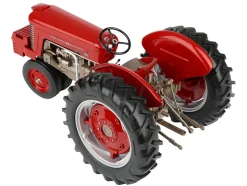 Massey Ferguson 65 DieselMatic Narrow Front Tractor with Front Weights Red with Bronze Frame
