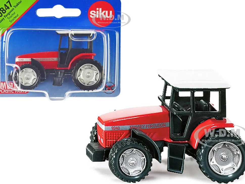 Massey Ferguson 9240 Tractor Red with White Top Diecast Model Siku 0847