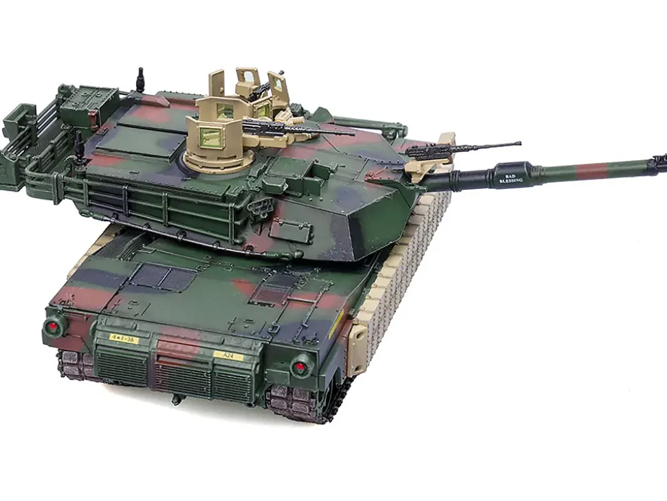 M1A1 TUSK Main Battle Tank U.S.A. 1st Battalion 35th Armor Regiment 1/72 Diecast Model Panzerkampf 12208PA