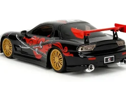 1993 Mazda RX-7 Black with Graphics 