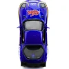 1993 Mazda RX-7 Candy Blue Metallic with Graphics and Chun-Li Diecast Figure Street Fighter Video Game Anime Hollywood Rides Series 1/24 Diecast Model Car Jada 30838