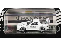 Mazda RX7 (FC3S) "Pandem Aero" Widebody Kit White with Graphics 1/64 Diecast Model Car by Inno Models
