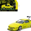 Mazda RX-7 FC3S Pandem Yellow Metallic "Road64" Series 1/64 Diecast Model Car by Tarmac Works